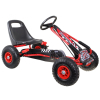 Gokart Air na pedały dla dzieci 3+ Czerwony + Pompowane opony + Regulowany fotel